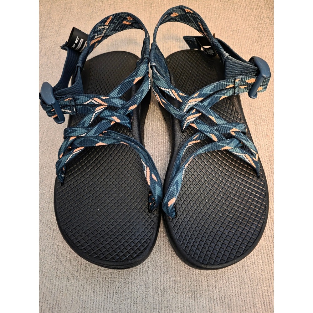 Chaco ZCloud X Sandals Women 5 Warren Pine Blue Double Strap Hiking NEW